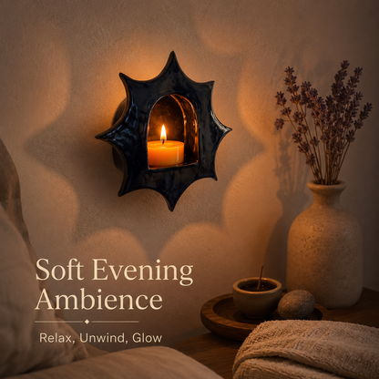 ✨Handcrafted Moroccan Wall Sconce – Tea Light & Decorative Niche