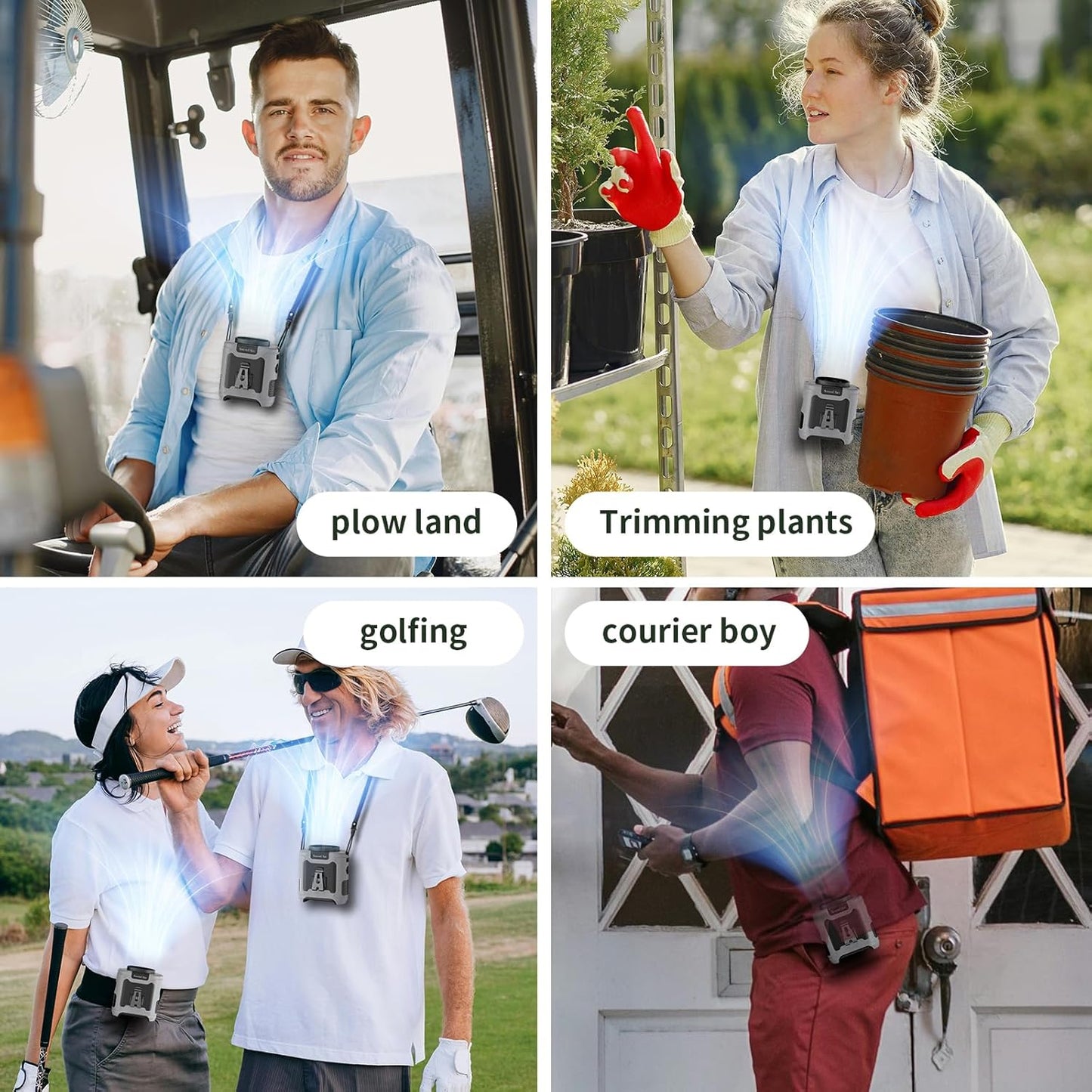 Socool 10000mAh Portable Waist Fan