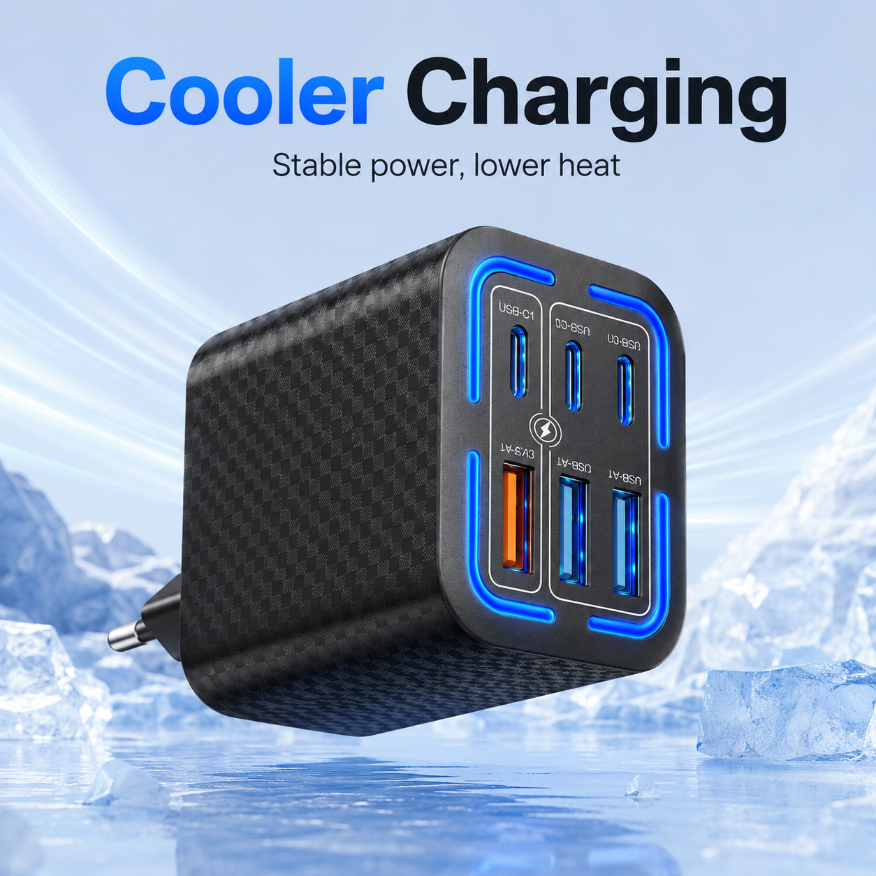 Portable 50W 6-Port Charging Station