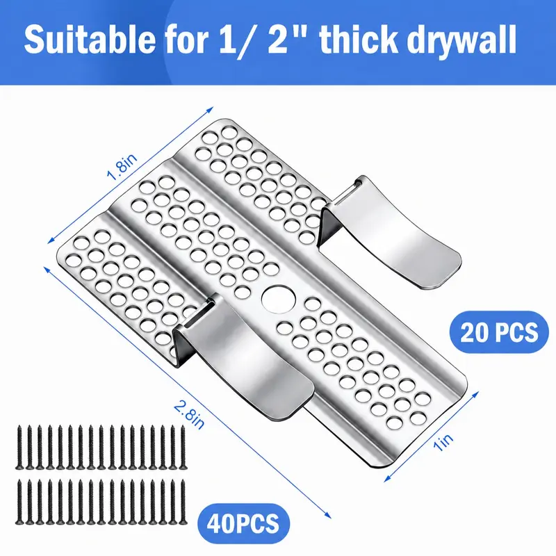 🔧 Drywall Repair Clips Kit 🏠 Easy Wall Fix Solution