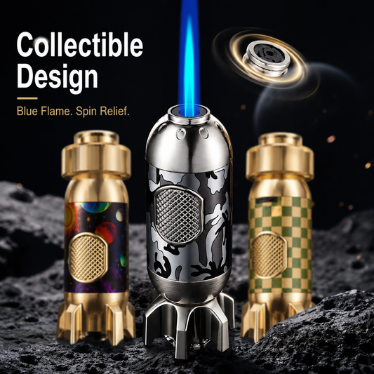 💣 Hardcore EDC Fidget Lighter – Atomic Bomb Shape