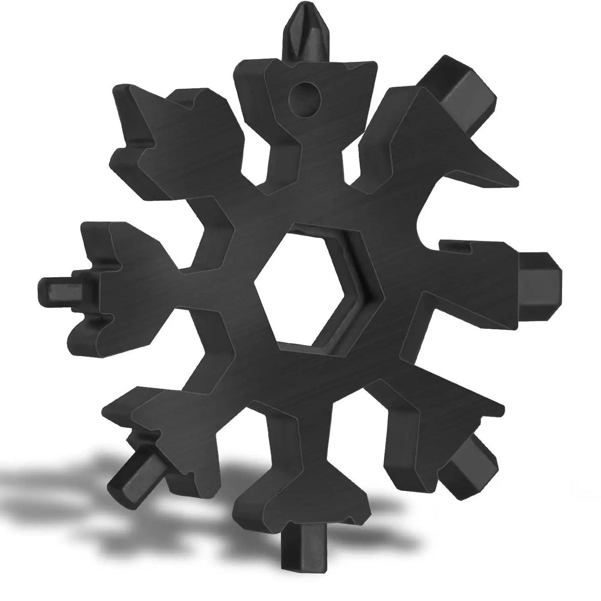 ❄️ 18-in-1 Snowflake Multi-Tool – Pocket Wrench, Screwdriver & Bottle Opener