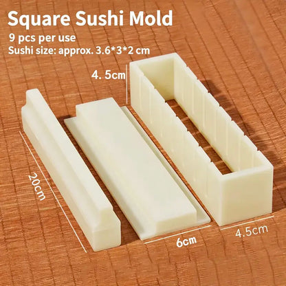 🍣 DIY Sushi Maker Mold Set – Easy Homemade Sushi Roll Tool For Beginners & Family Sushi Nights