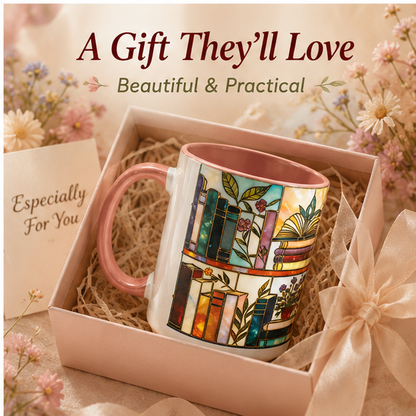 ☕Colorful Flower Mug , Creative Ceramic Gift for Mom Friend Office