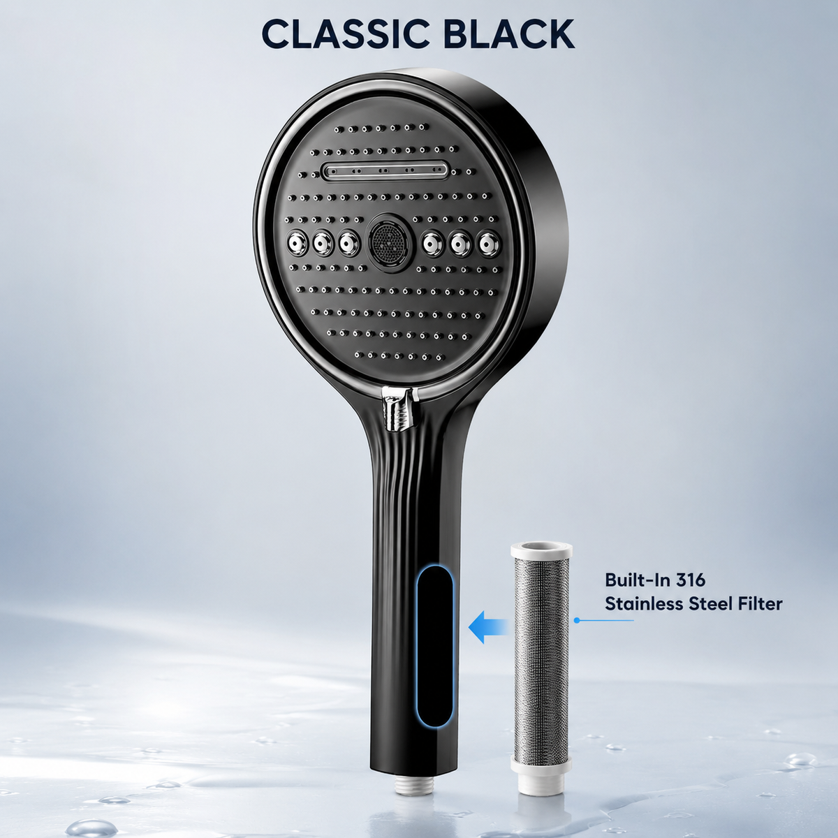 🚿 50% OFF 6-Mode High-Pressure Handheld Shower Head – Spa-Like Comfort at Home