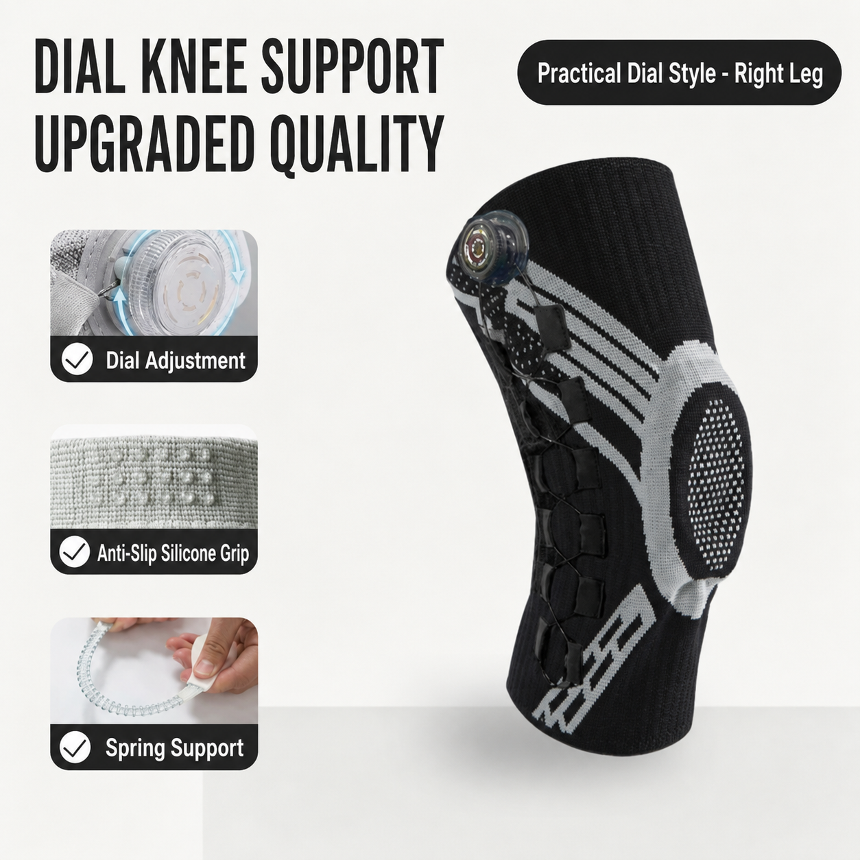 🦵 Not Just a Knee Sleeve — Adjustable Support That Fits You