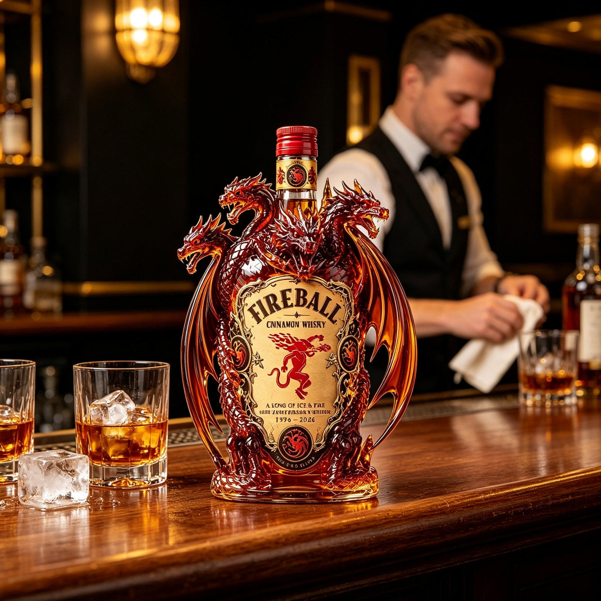 🐉 Legendary Dragon Bar Decanter – Sculpted Collector Bottle for Home Bar & Gifting🔥