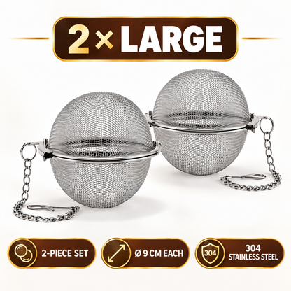 Stainless Steel Spice Infuser Ball – Full Flavor Without the Floating Spices 🍲