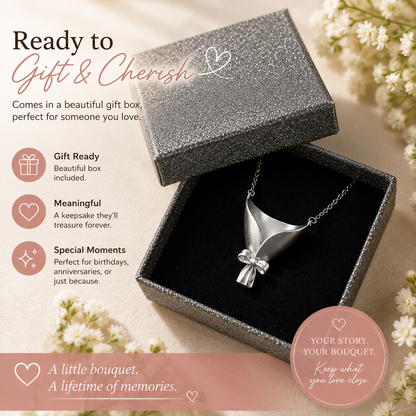🌼 Real Flower Necklace Set | Wear Your Favorite Flowers Every Day