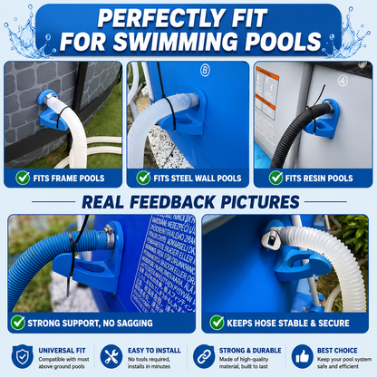 🏊 Pool Hose Support Holder for Above Ground Pools – Prevent Sagging & Extend Hose Life