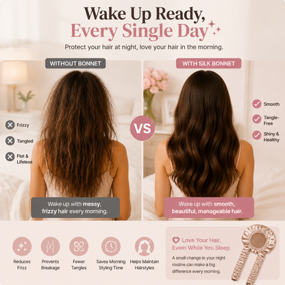Luxury Satin Hair Bonnet | Wake Up With Smooth & Beautiful Hair