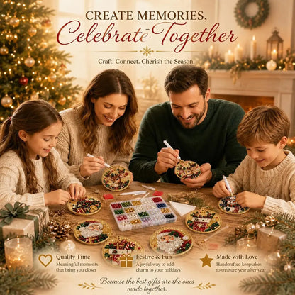 🎄✨6Pcs/12Pcs Christmas DIY Diamond Painting Ornaments Kit, Xmas Tree Hanging Pendant🎄