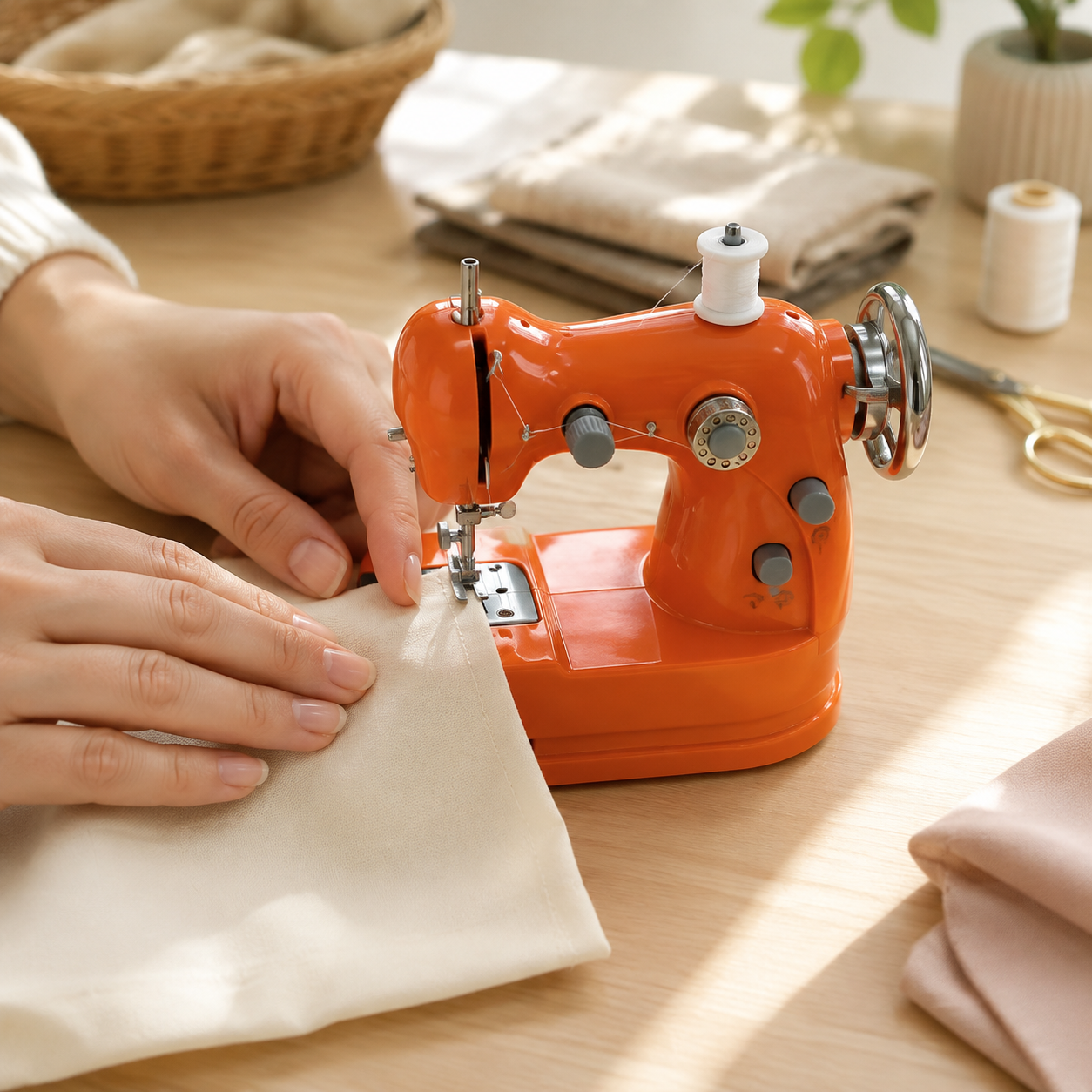 🏠 HOME DIY SALE | Mini Electric Sewing Machine – Compact Sewing Helper for Repairs, Crafts & Creative Projects