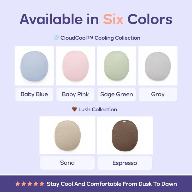 🪨Mellow CloudCool & Lush Pebble Pillow | Washable Removable Cover Cushion
