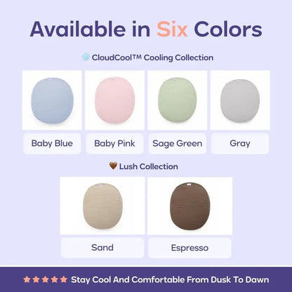 🪨Mellow CloudCool & Lush Pebble Pillow | Washable Removable Cover Cushion