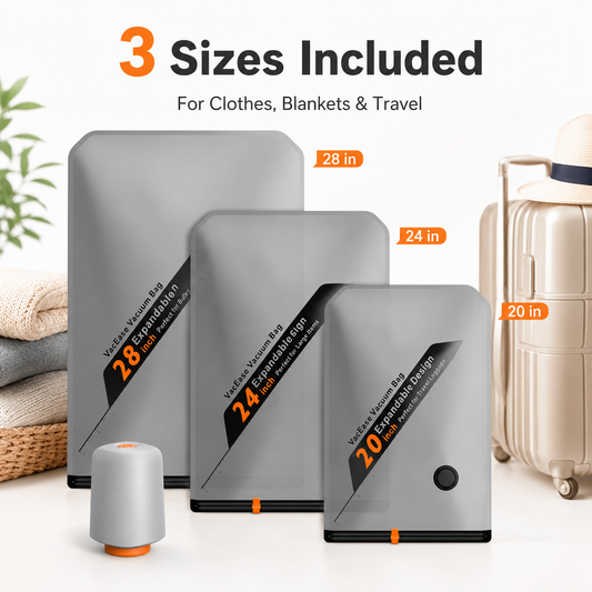 ✨ Wireless Vacuum Storage Bags with Portable Pump – Save Up to 70% Space