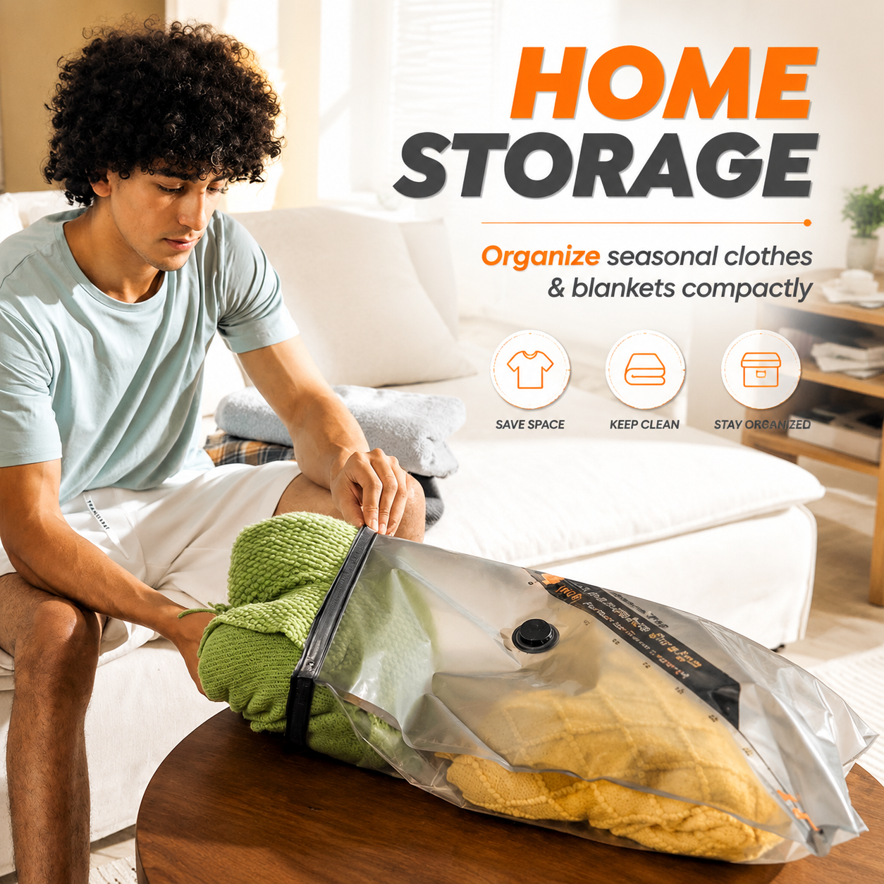 ✨ Wireless Vacuum Storage Bags with Portable Pump – Save Up to 70% Space