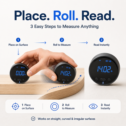 Digital Rolling Measuring Tool – Measure Straight, Curved & Irregular Surfaces