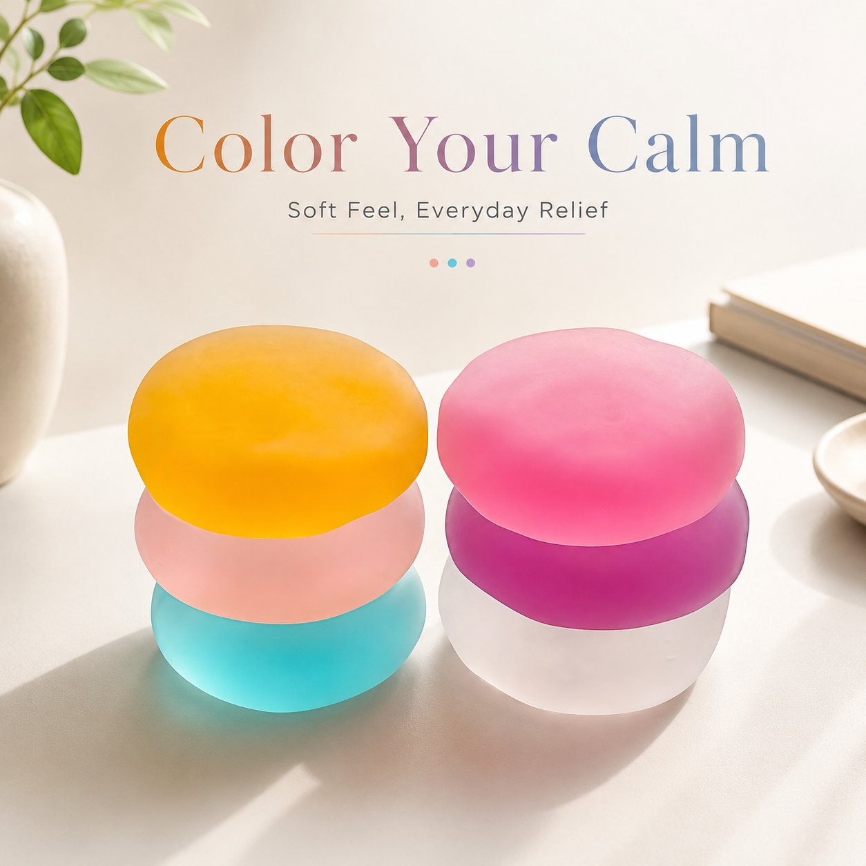 Mochichi ASMR Stress Ball – Silent Sensory Fidget Toy for Anxiety & Focus Relief