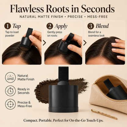 🔥 50% OFF! Instant Hairline & Root Touch-Up Powder