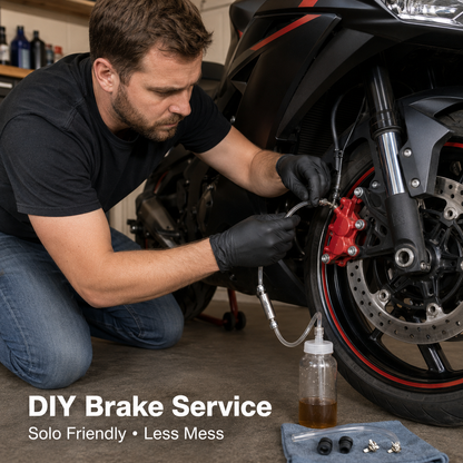 🔥HOT SALE🔥2pack Car Brake Bleeder Hose Kit with One Way Check Valve