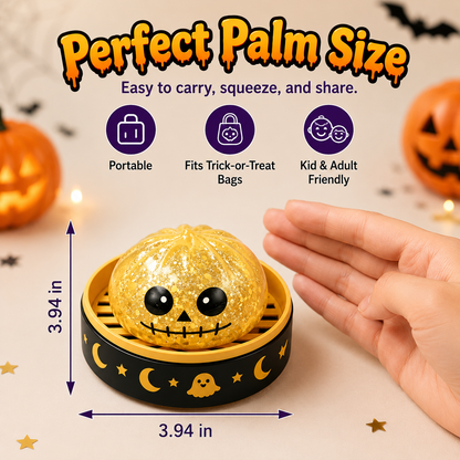 🎃 Limited-Time Sale 👻 Halloween Ghost Dumpling Slow-Rebound Squishy Toy🎁