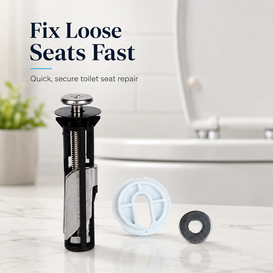 🔩 Universal Toilet Seat Bolt Kit – Quick-Release Secure Fix