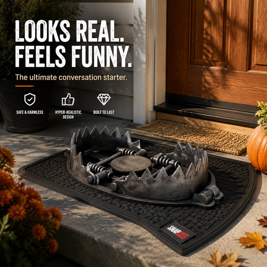 🔥 Limited Time Deal – 3D Bear Trap Reaction Doormat | Realistic Funny Prank Door Mat That Makes Everyone Look Twice