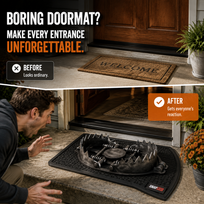 🔥 Limited Time Deal – 3D Bear Trap Reaction Doormat | Realistic Funny Prank Door Mat That Makes Everyone Look Twice