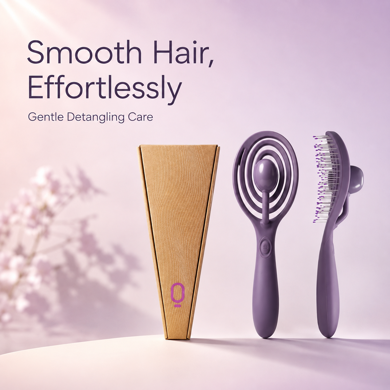 ✨ Powered Detangling Hair Brush & Scalp Massager