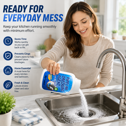 💧 Powerful Drain Clog Remover | Kitchen & Bathroom Pipe Cleaner