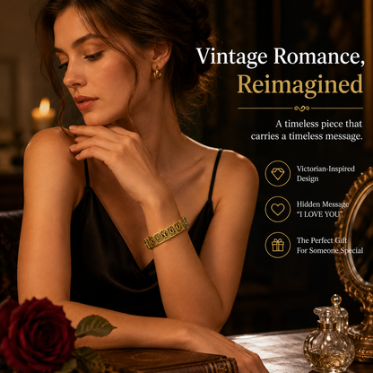 ✨ Vintage Love Story Book Bracelet | Meaningful Hidden Message Jewelry Gift
