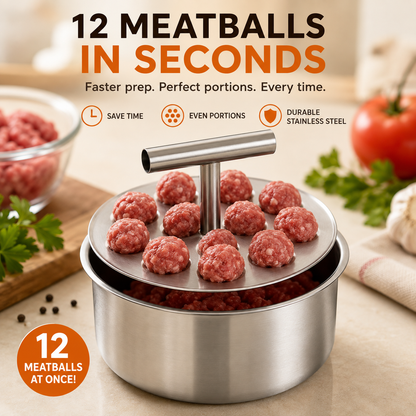 🍝 Stainless Steel Meatball Maker Spoon – Make Perfect Homemade Meatballs Faster