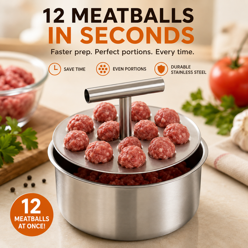 🍝 Stainless Steel Meatball Maker Spoon – Make Perfect Homemade Meatballs Faster