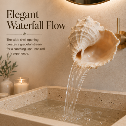 🐚Coastal Seashell Wall-Mount Faucet