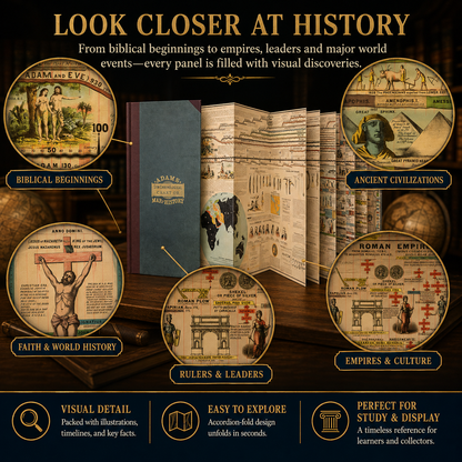 📜6,000 Years of Biblical & World History in One 23-Foot Timeline🌍