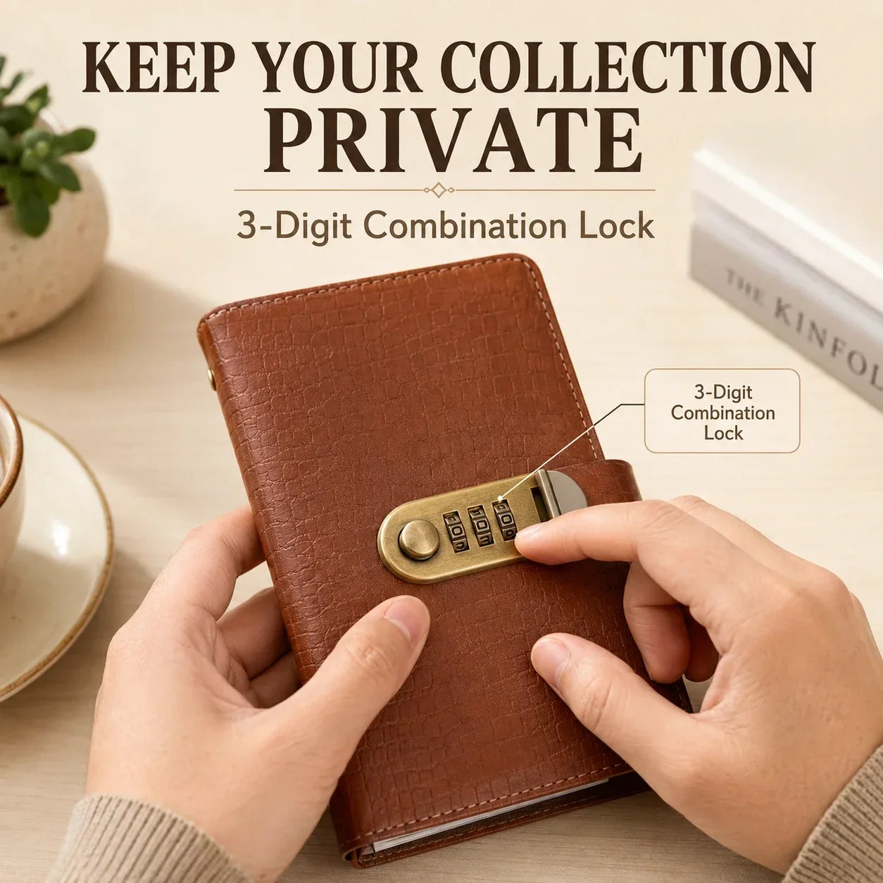 🔐Locking Banknote Collection Booklet | Holds 100 Bills💵