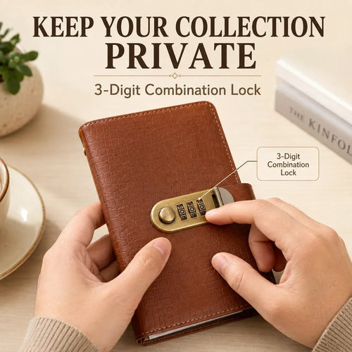 🔐Locking Banknote Collection Booklet | Holds 100 Bills💵