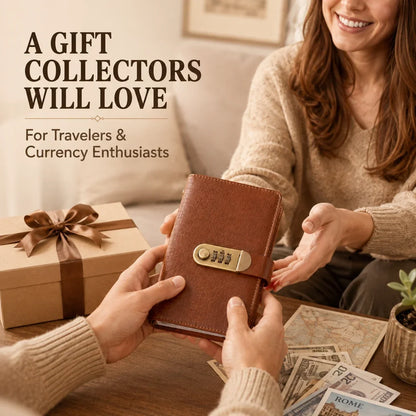 🔐Locking Banknote Collection Booklet | Holds 100 Bills💵