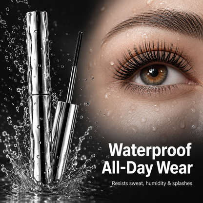 🌟 Black Waterproof Mascara – Lengthen, Lift & Curl