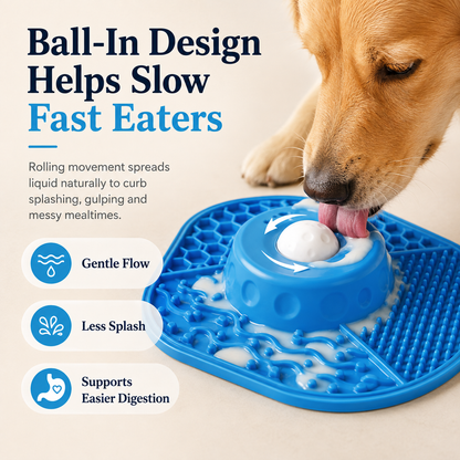 🐶 Slow Feeder Licking Bowl – Anti-Slip,3/4 Cup, Dishwasher Safe