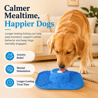 🐶 Slow Feeder Licking Bowl – Anti-Slip,3/4 Cup, Dishwasher Safe