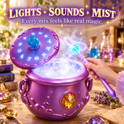 🔮Deluxe Magic Potion Lab Kit — Light-Up Cauldron with Sound & Mist Effects