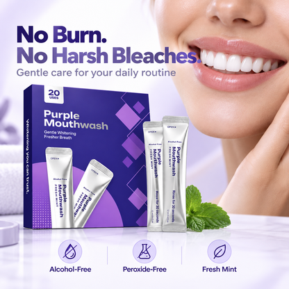 💜 Purple Color-Correcting Mouthwash – A Brighter-Looking Smile in 30 Seconds✨