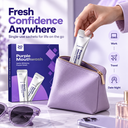 💜 Purple Color-Correcting Mouthwash – A Brighter-Looking Smile in 30 Seconds✨