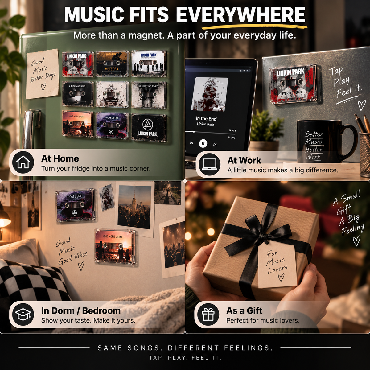 🎵 NFC Cassette Music Magnet – Turn Your Favorite Songs Into Memories