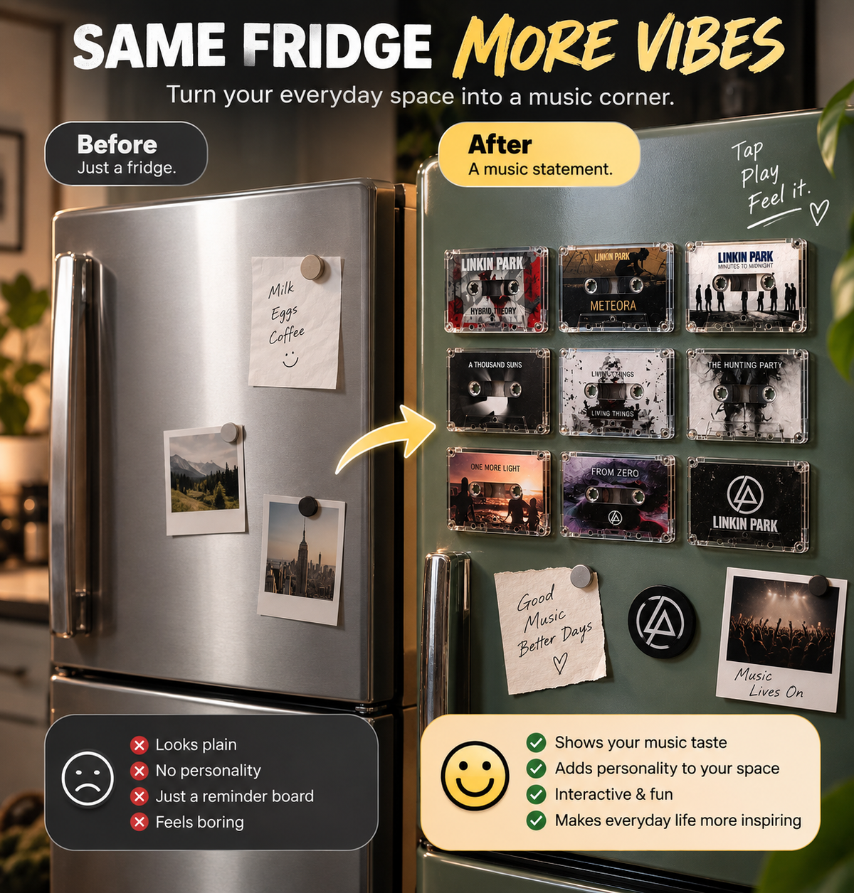 🎵 NFC Cassette Music Magnet – Turn Your Favorite Songs Into Memories