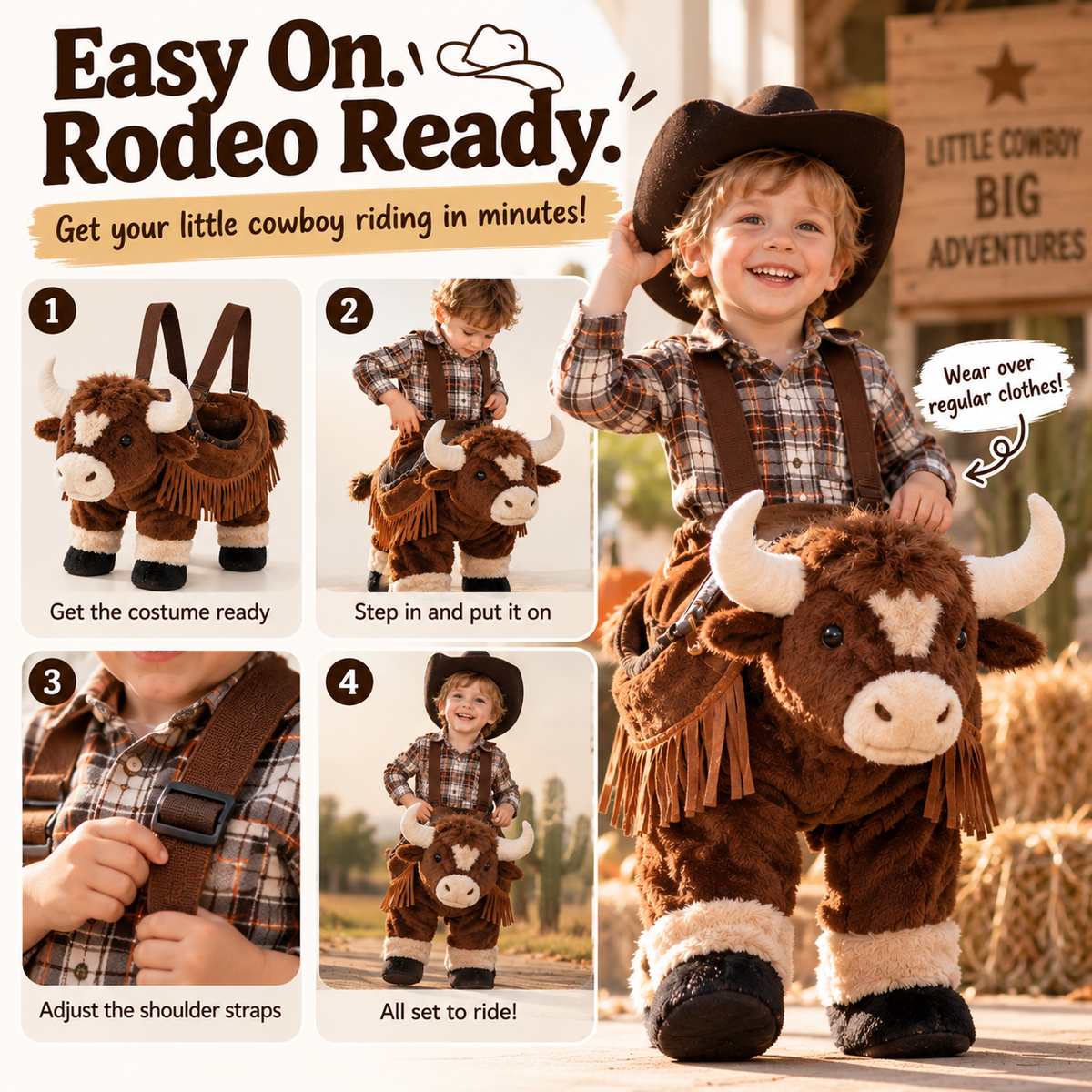 🤠 Baby Cowboy Outfit Costume | Cute Western Halloween Outfit For Toddlers