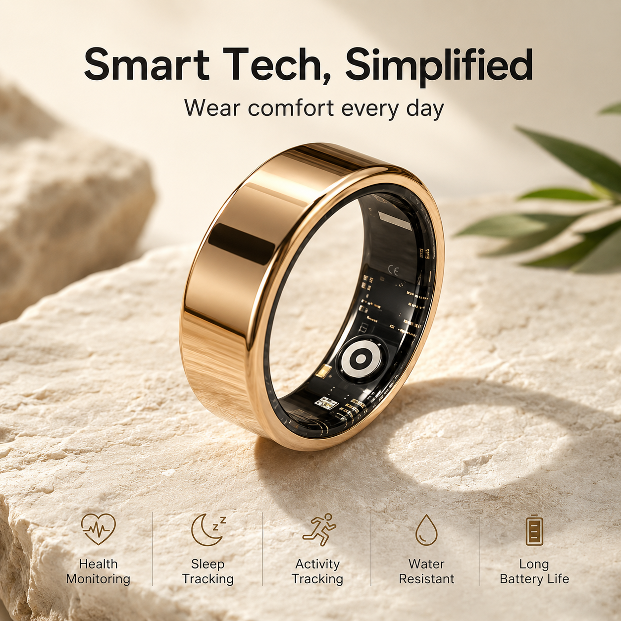 Smart Health Ring for Men & Women – Sleep, Heart Rate & Activity Tracker