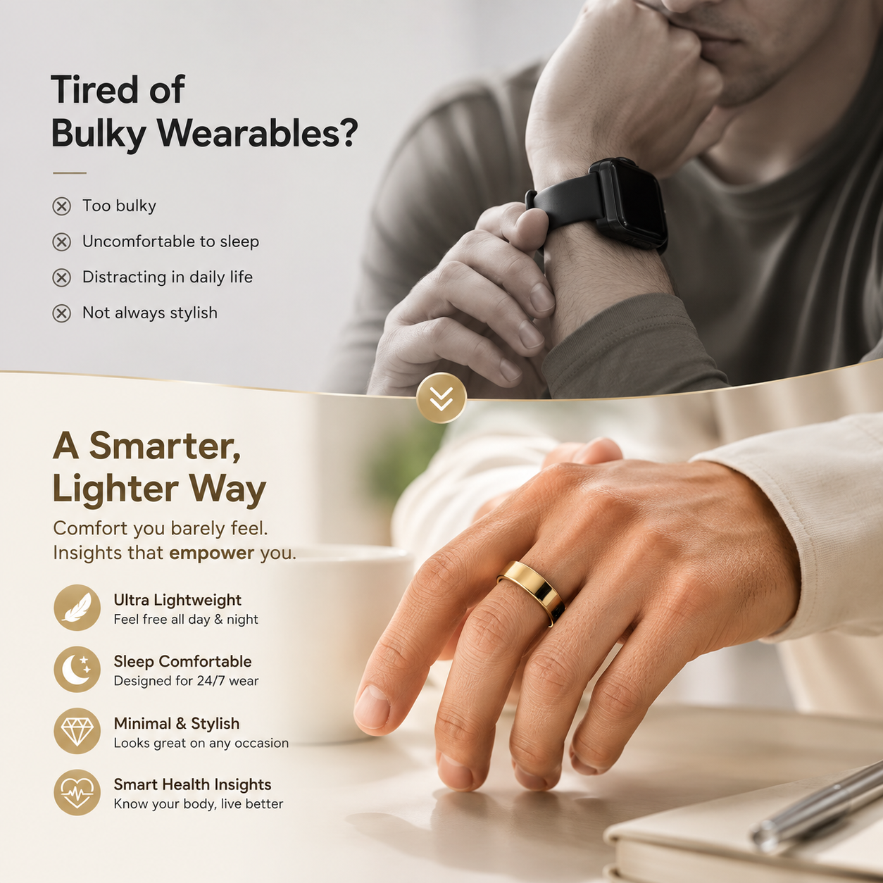 Smart Health Ring for Men & Women – Sleep, Heart Rate & Activity Tracker